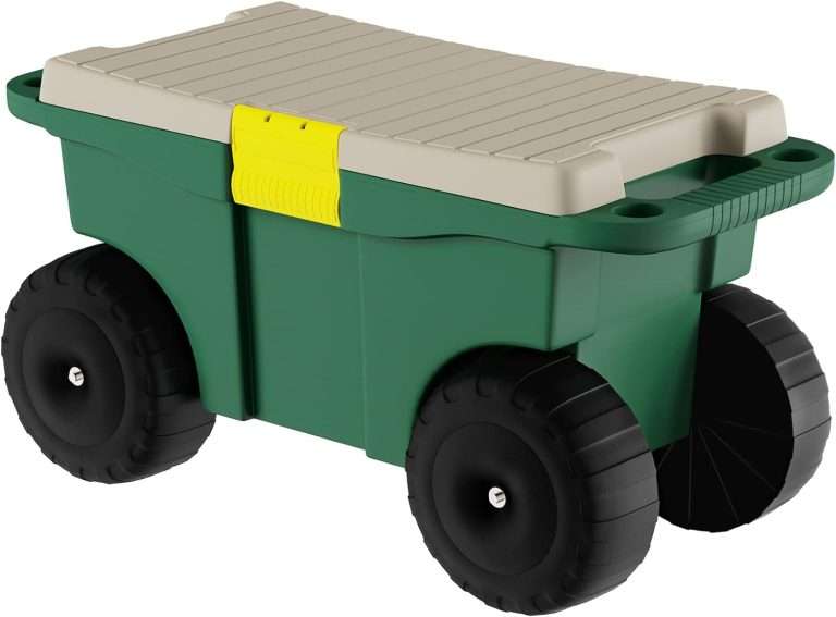 Pure Garden Rolling Storage With Seat